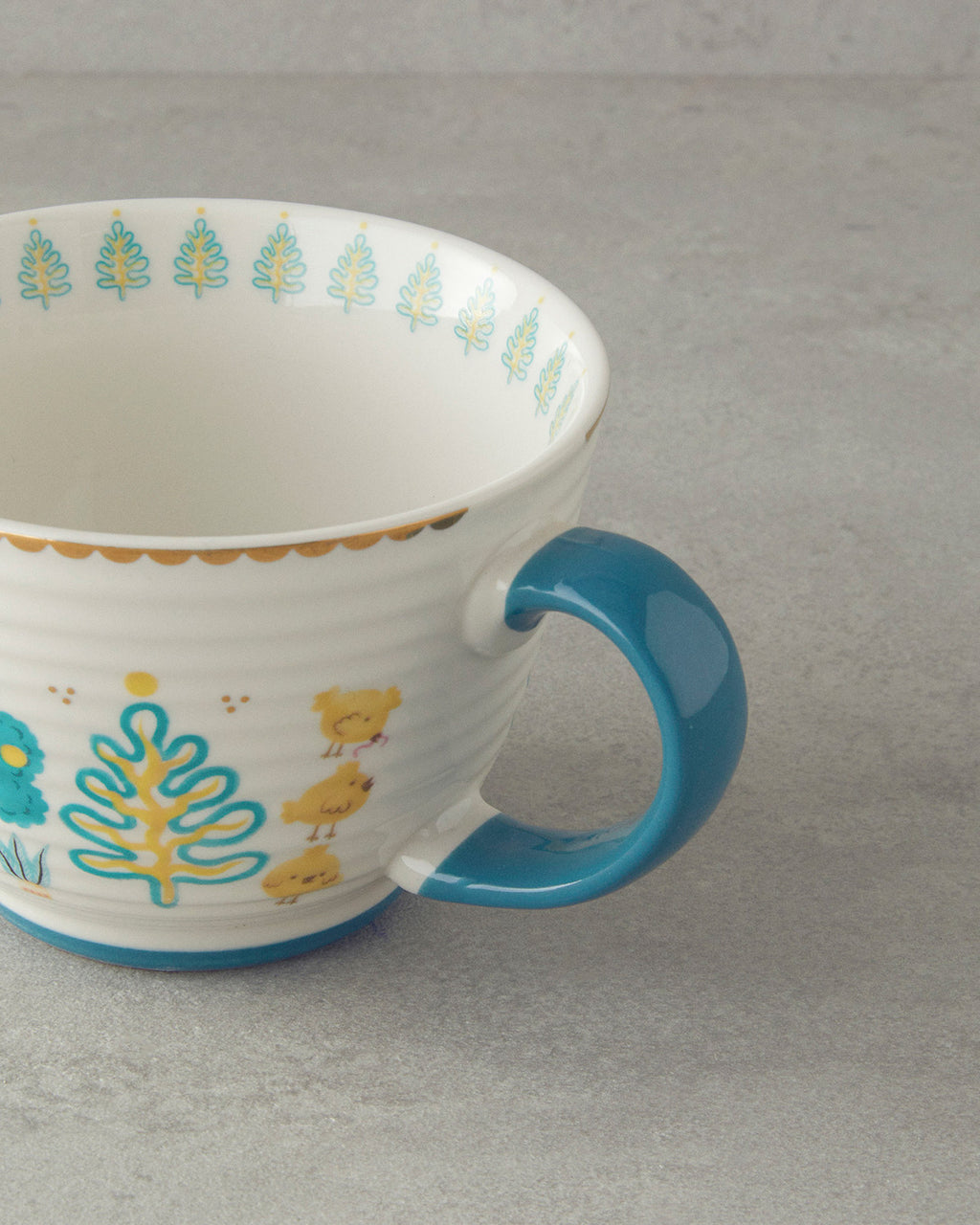 New Bone China Mug 460 ml Green (view 3)
