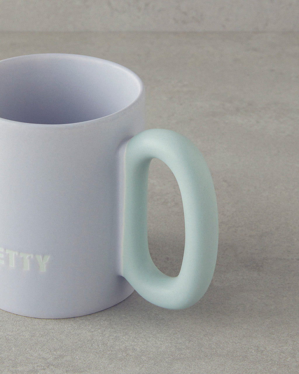 Pretty New Bone China Mug 350 ml Purple (view 3)