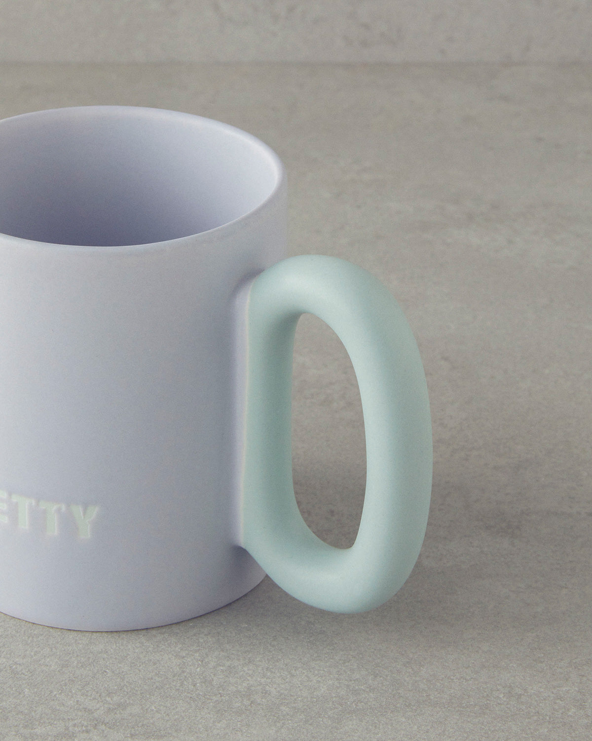 Pretty New Bone China Mug 350 ml Purple (view 3)