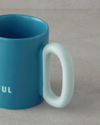 New Bone China Mug 350 ml Turquoise (view 3)