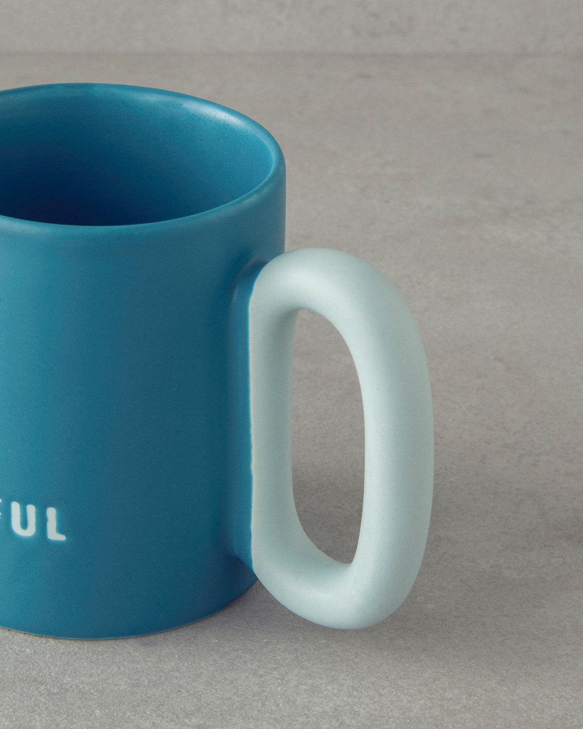 New Bone China Mug 350 ml Turquoise (view 3)