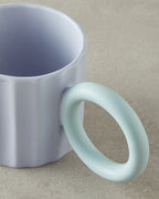 Angled New Bone China Mug 260 ml - Light Pink (view 3)