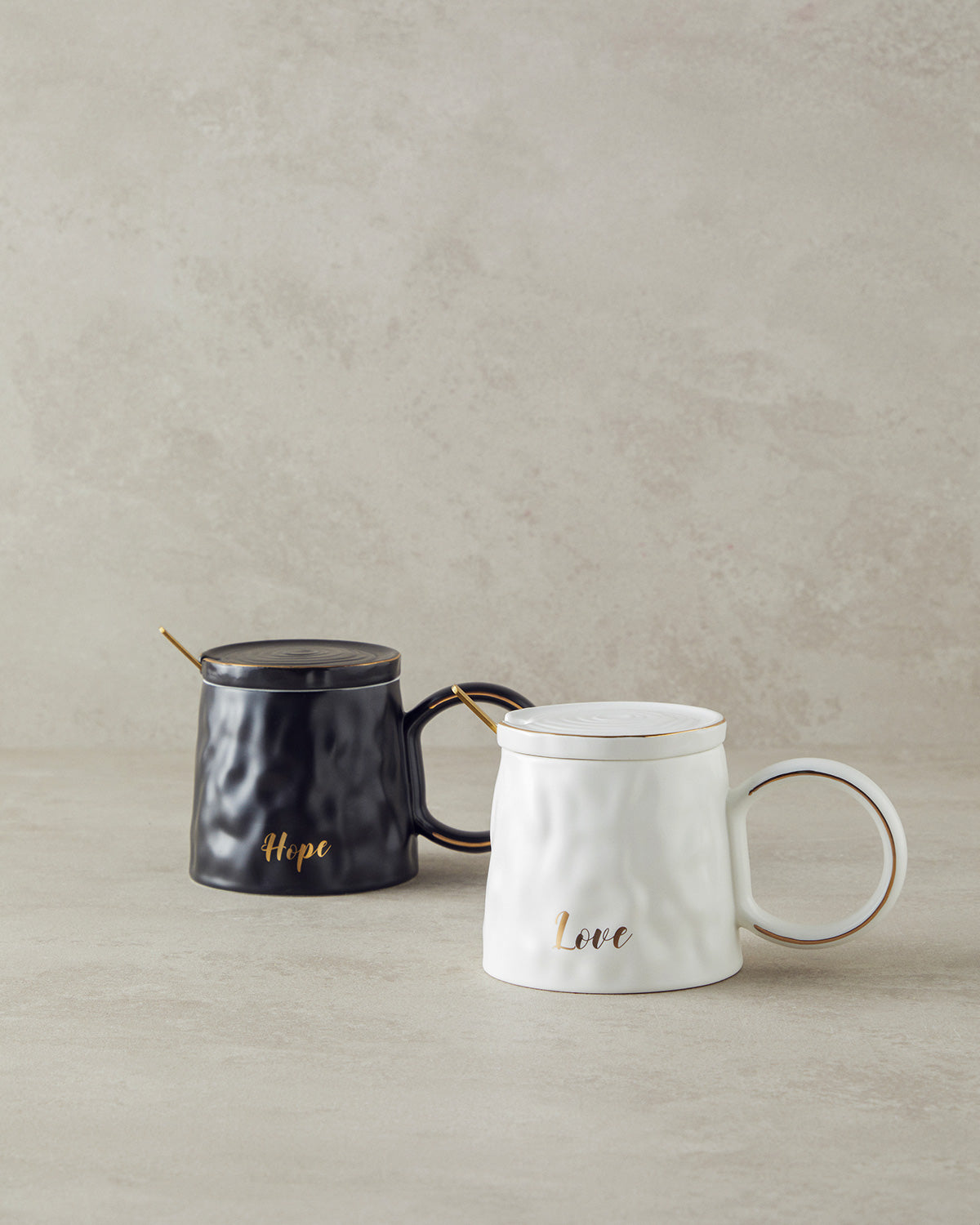 New Bone China with Lid and Spoon Mug 350 ml (view 8)