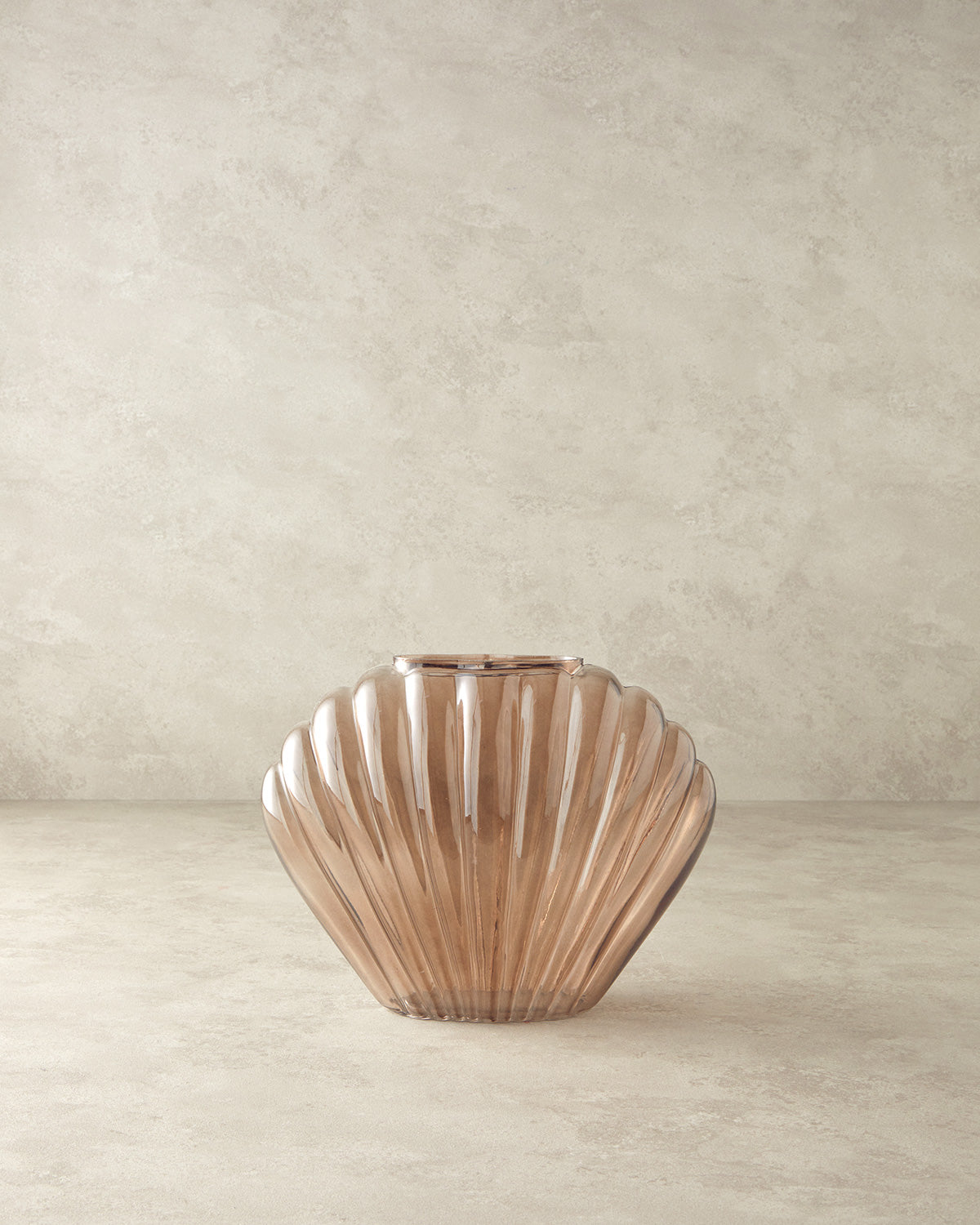 Shell Vase - Brown - 21 cm
