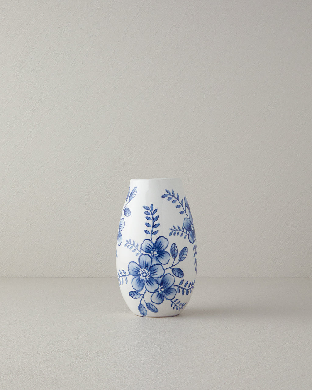 Ginny Vase White - Blue - 13 cm
