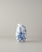 Ginny Vase White - Blue - 13 cm
