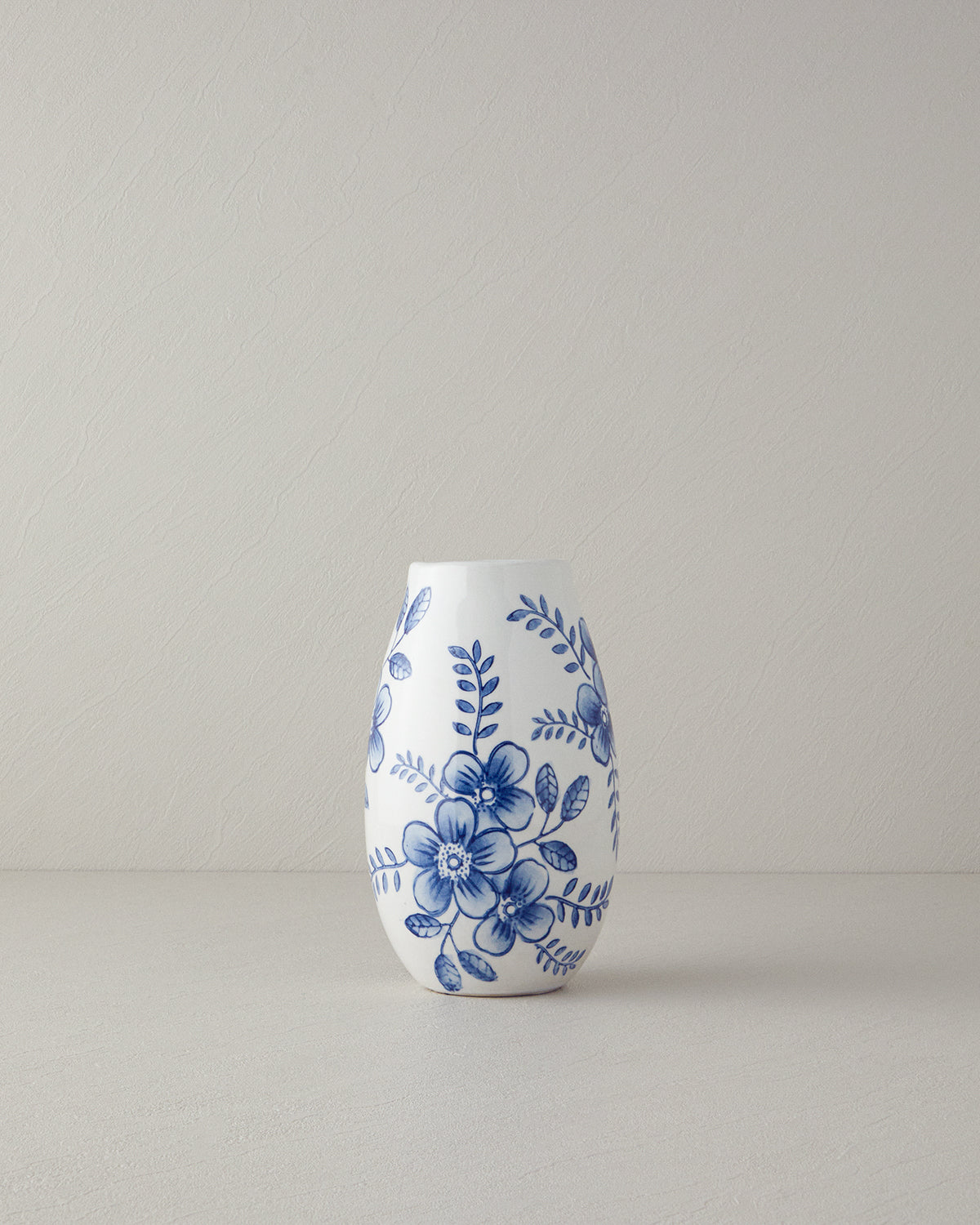 Ginny Vase White - Blue - 13 cm