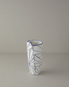 Gusto Vase White - Blue - 35 cm (view 2)