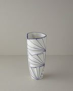 Gusto Vase White - Blue (view 6)
