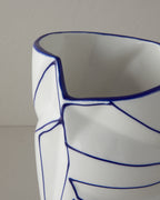 Gusto Vase White - Blue (view 7)