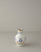 Enrica Vase 25 cm White - Blue