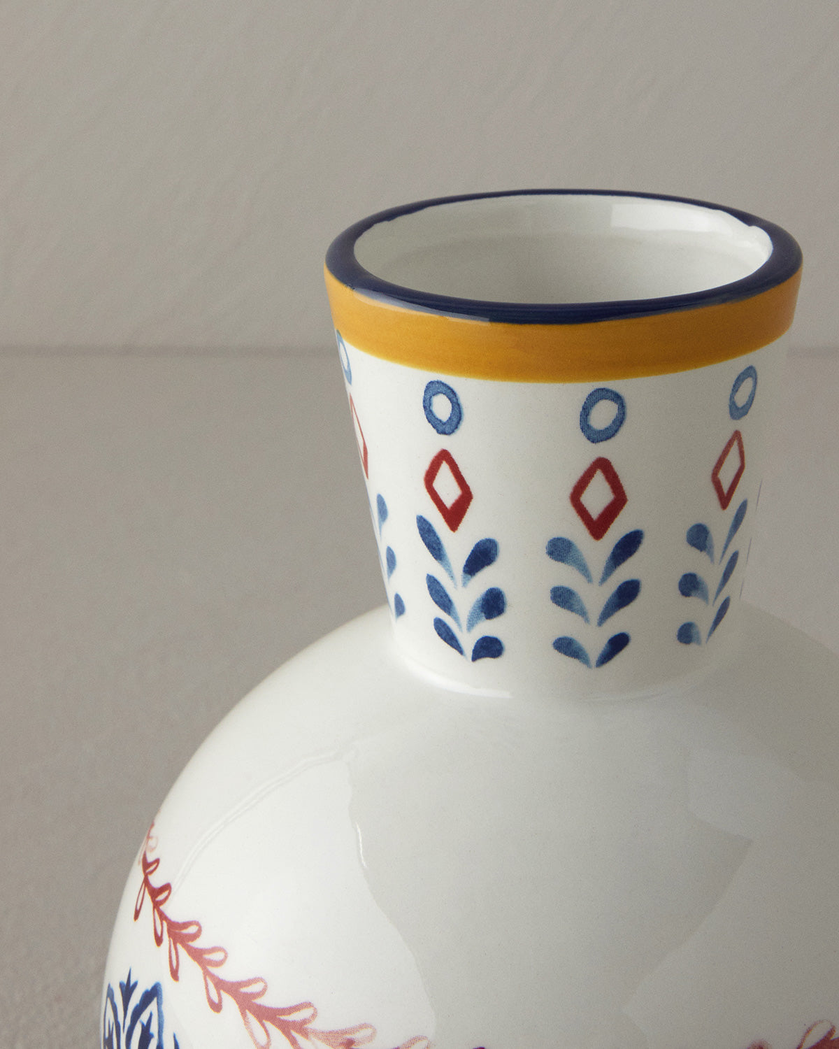Enrica Vase 25 cm White - Blue (view 2)