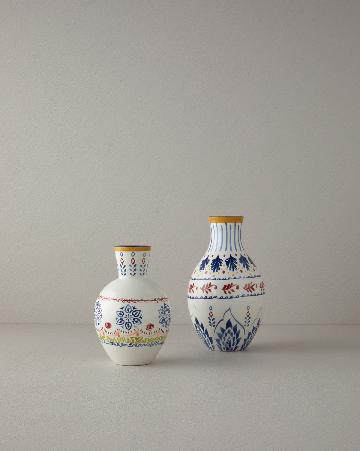Enrica Vase 25 cm White - Blue (view 3)