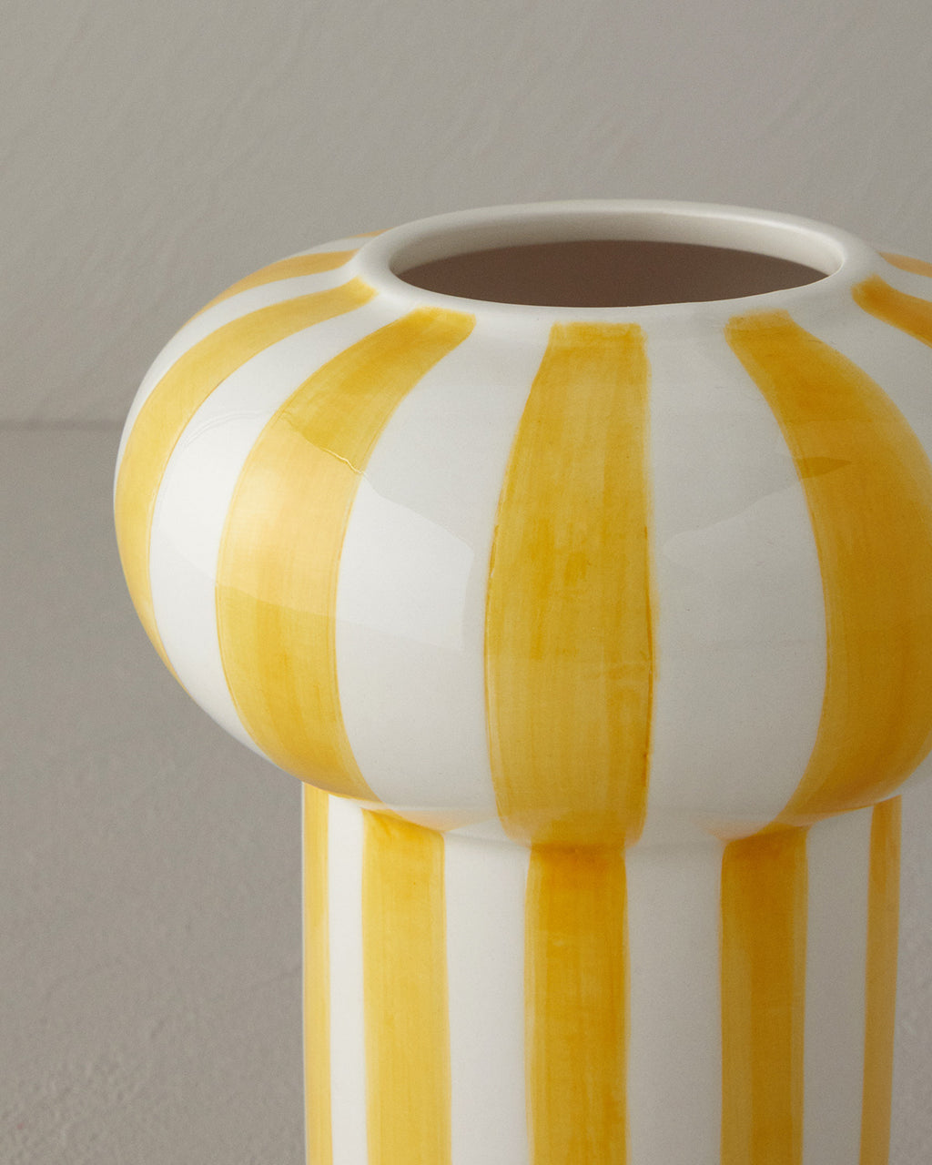 Exotic Strip Ceramic Vase - Navy Blue - 12x12x35 cm (view 8)