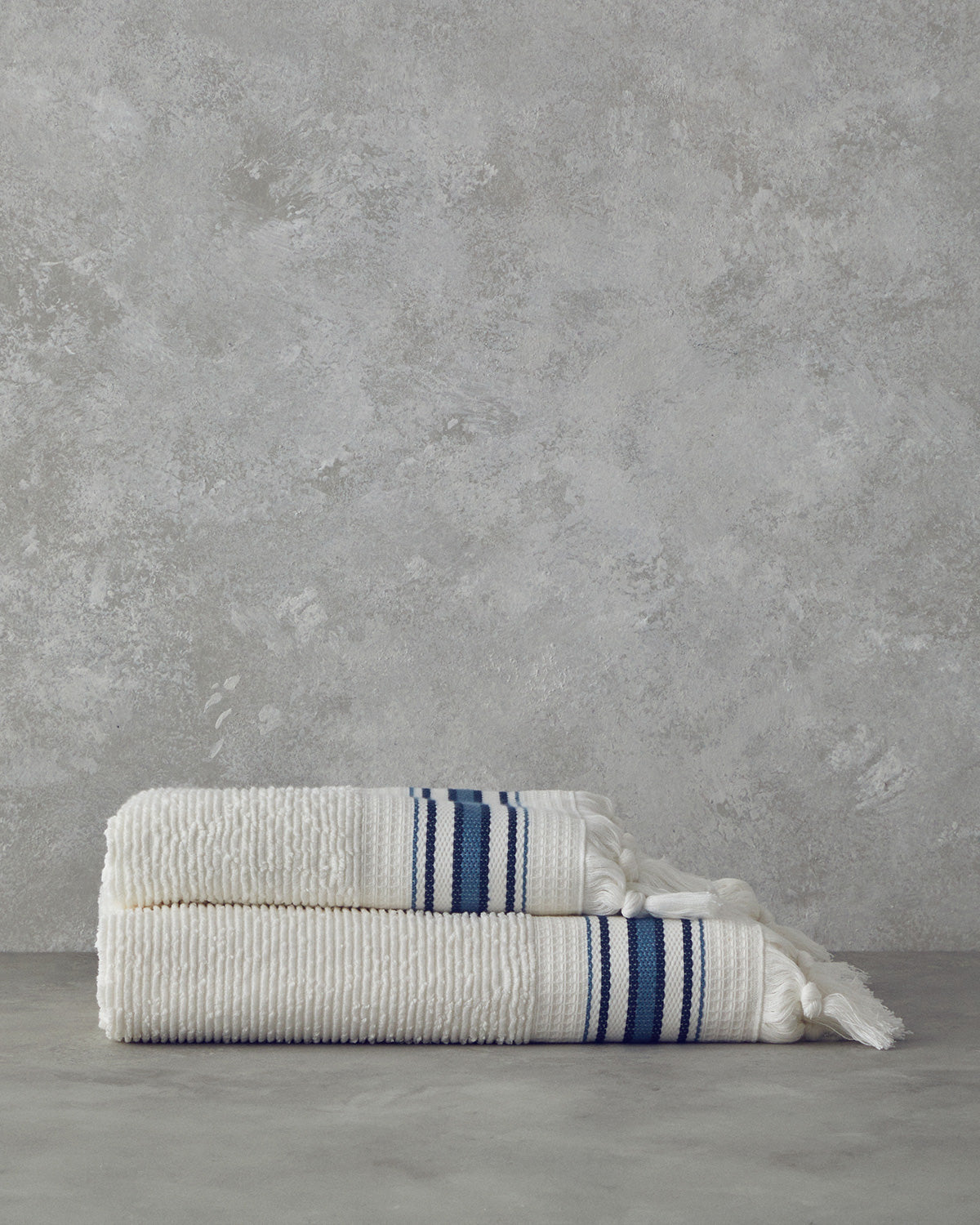 Cool Stripe Cotton Striped Bath Towel Set 50x85cm + 70x150cm (view 3)
