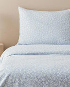 Liberty Blossom Easy Iron Duvet Cover Set Blue - Single 160x220 cm