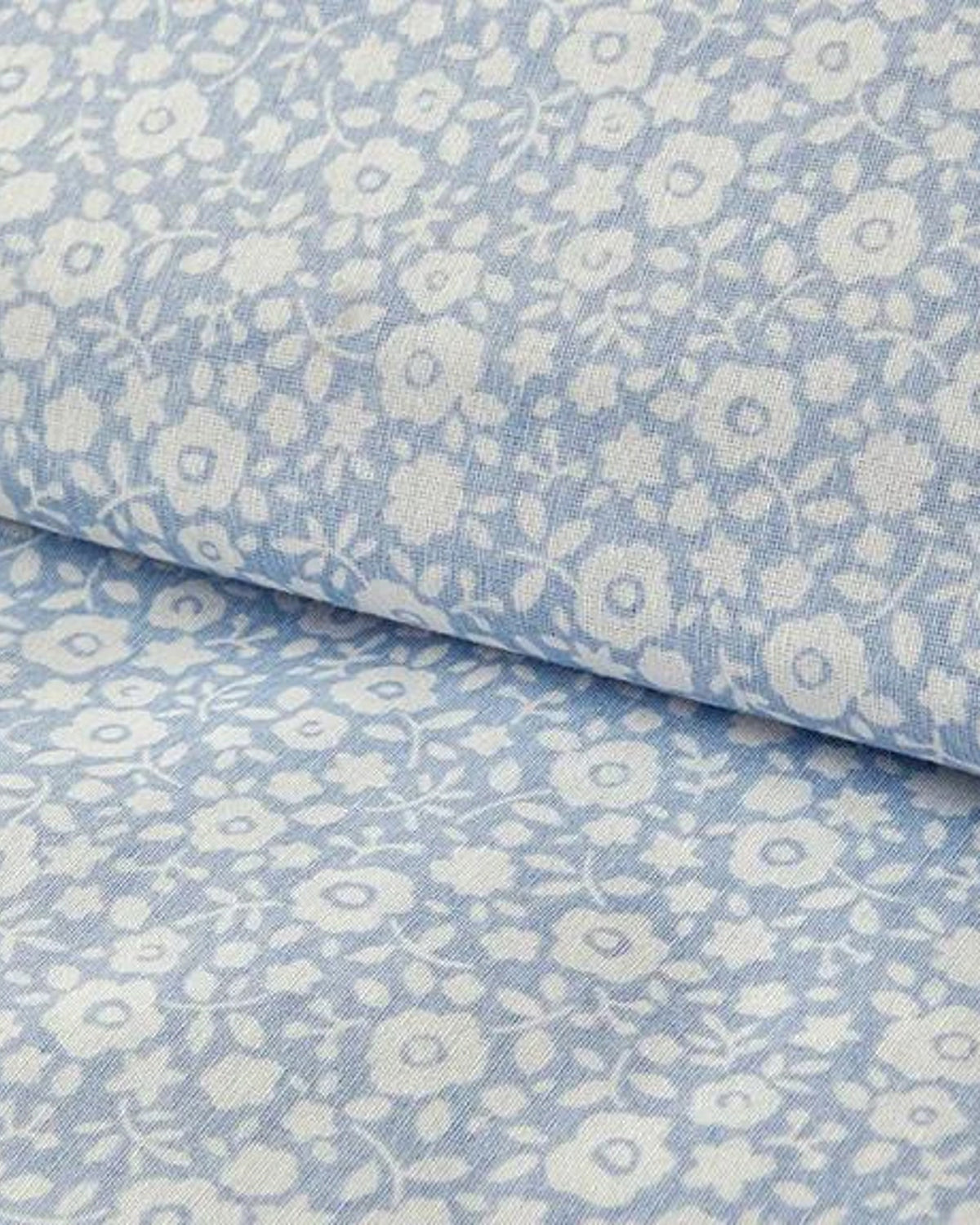 Liberty Blossom Easy Iron Duvet Cover Set Blue (view 3)