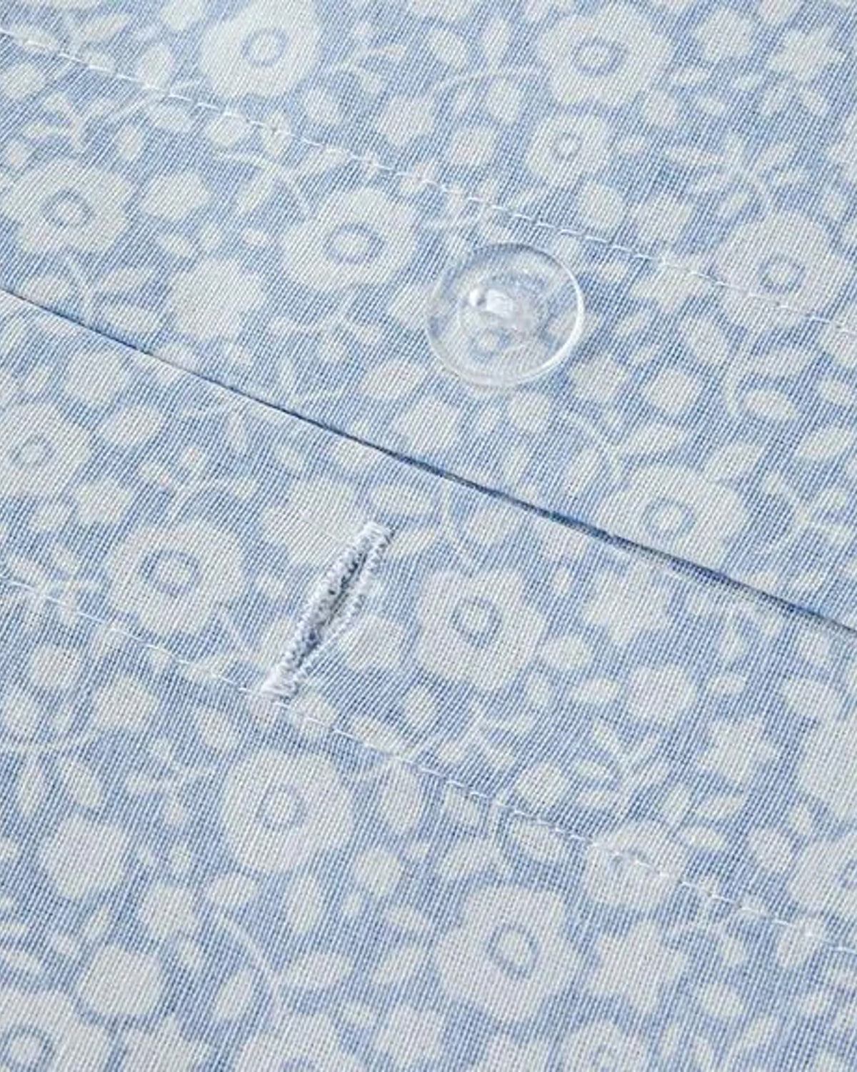Liberty Blossom Easy Iron Duvet Cover Set Blue (view 5)