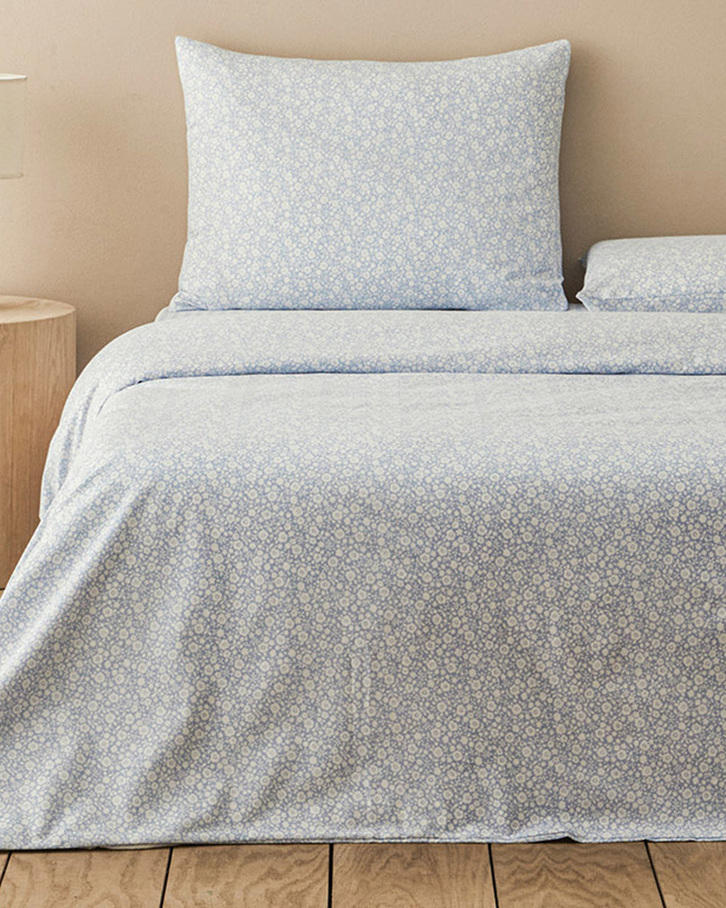 Liberty Blossom Easy Iron Duvet Cover Set Blue (view 7)