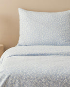 Liberty Blossom Easy Iron Duvet Cover Set Blue (view 8)