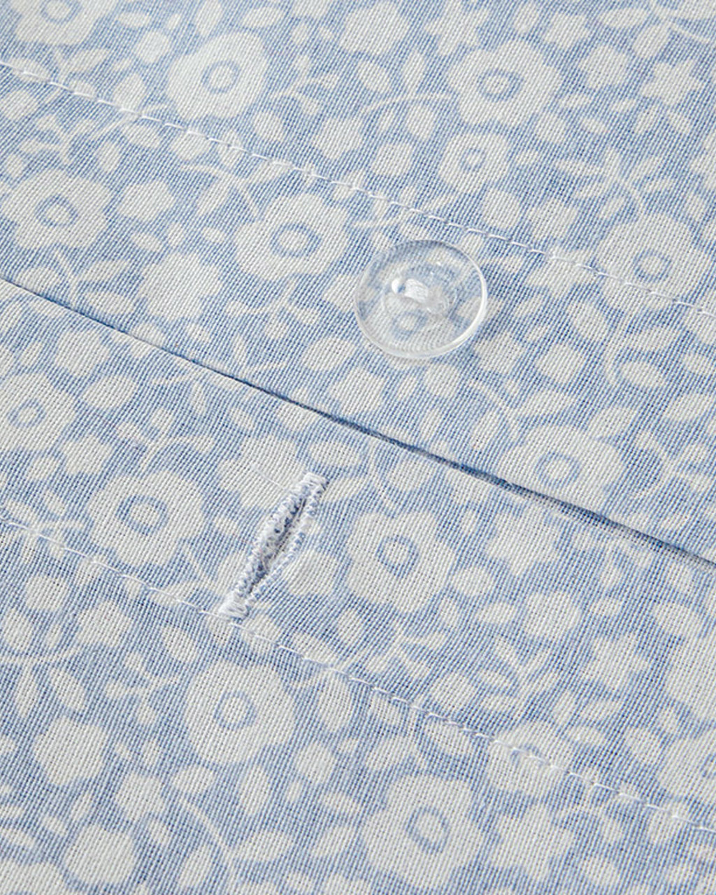 Liberty Blossom Easy Iron Duvet Cover Set Blue (view 12)