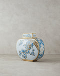 Sakura Garden Porcelain Vase - Blue Gold - 11x27x24 cm
