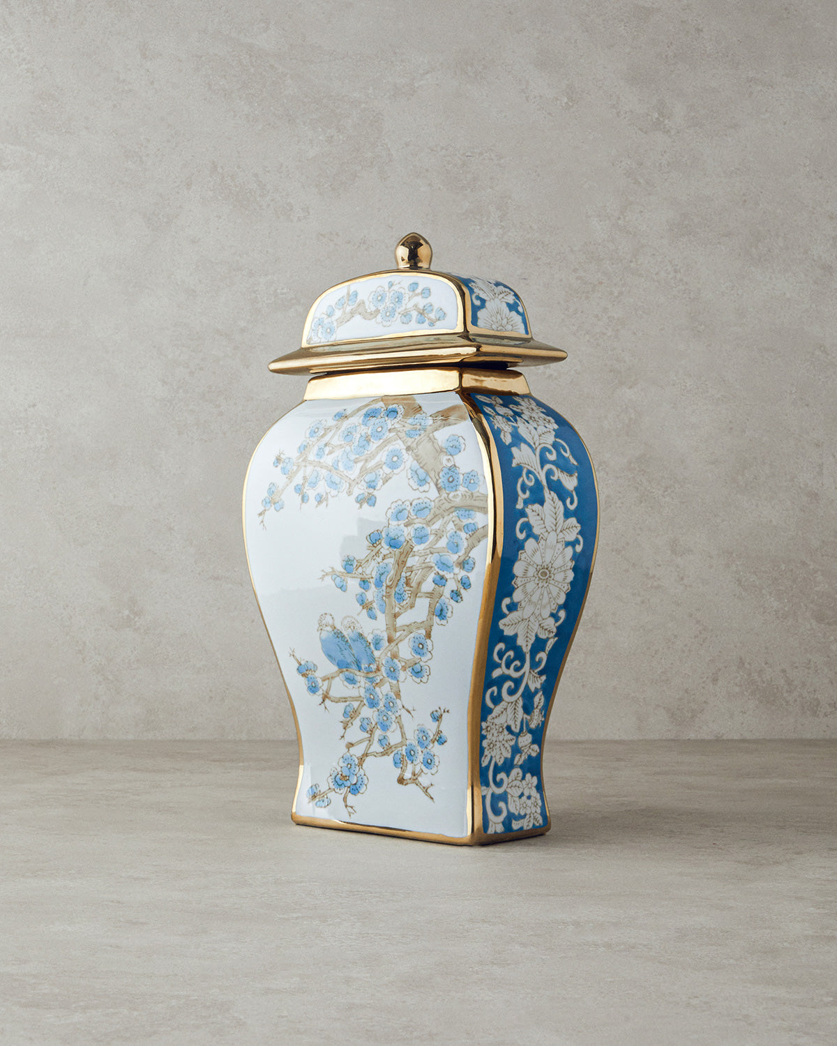 Sakura Garden Porcelain Vase - Gold - 23x10x25 cm (view 5)
