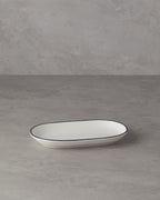Porcelain Rectangular Plate Black (view 4)