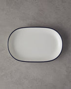 Porcelain Rectangular Plate Black (view 5)