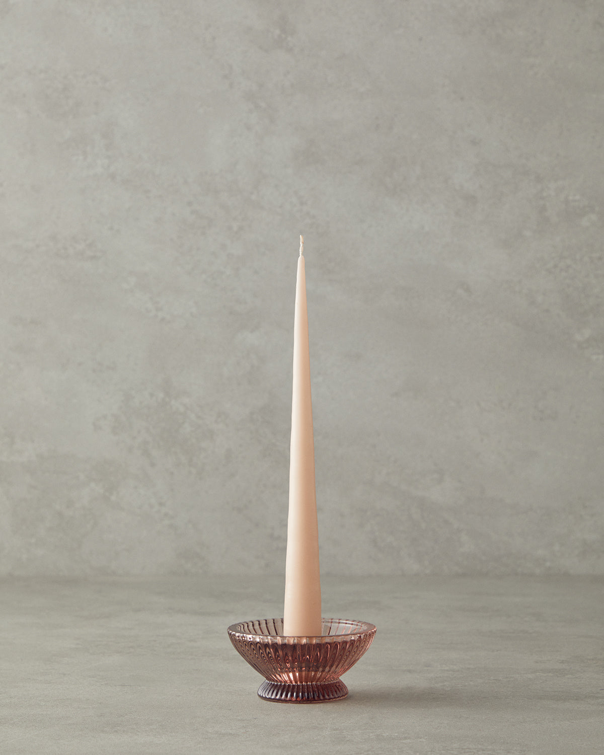 Areka Glass Candelabra 4 cm Brown