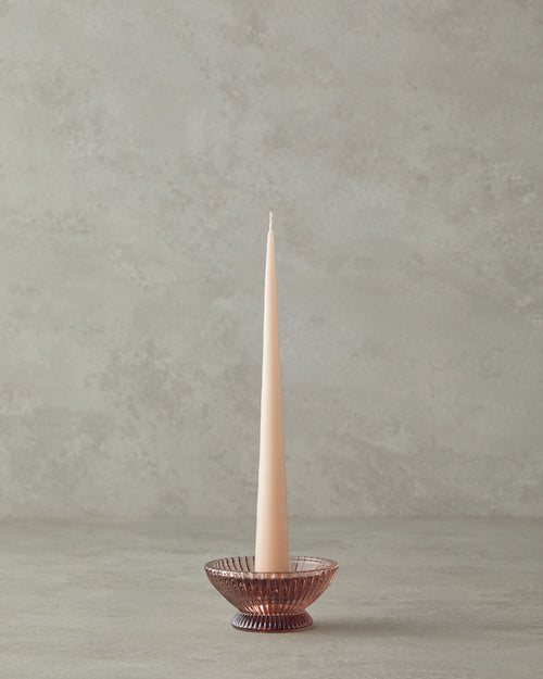 Areka Glass Candelabra 4 cm Brown