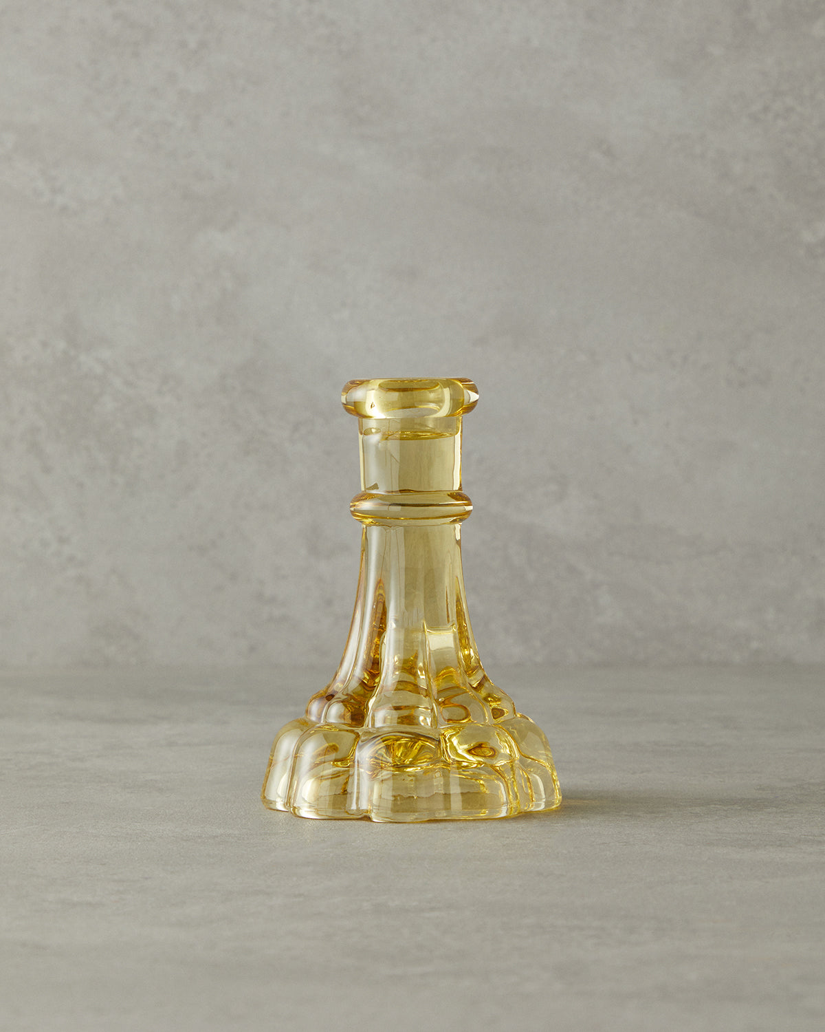 Cyrstal Glass Candelabra 14 cm Amber (view 2)