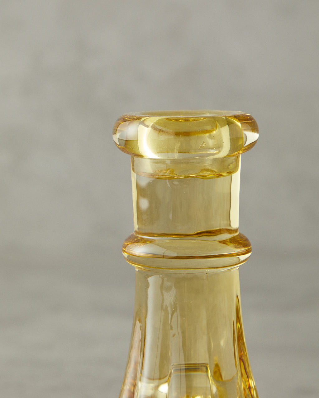 Cyrstal Glass Candelabra 14 cm Amber (view 3)
