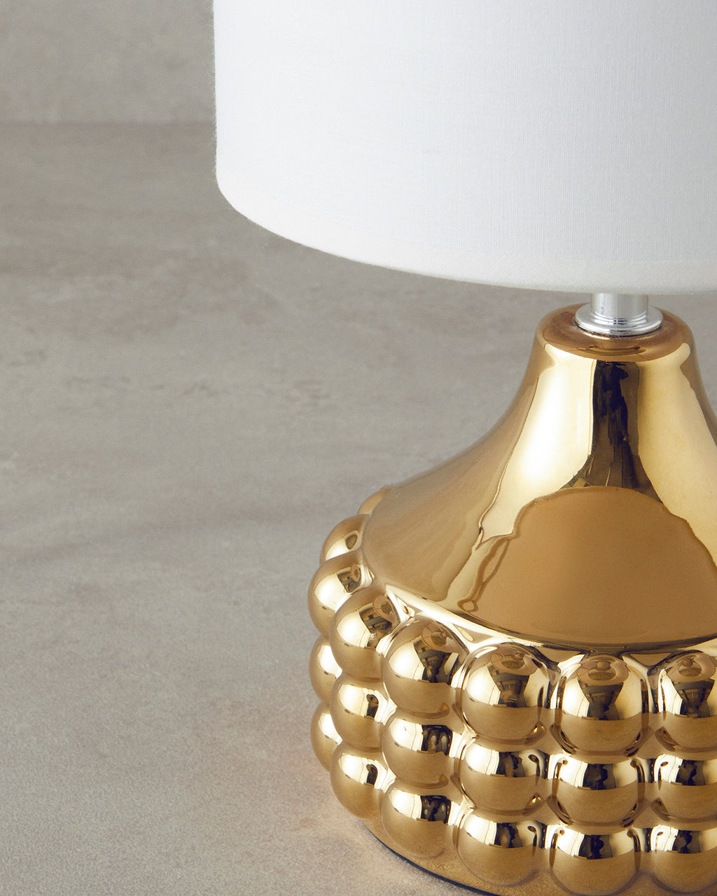 Bruna Ceramic Table Lamp 29 cm Gold Beige (view 2)