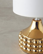 Bruna Ceramic Table Lamp 29 cm Gold Beige (view 2)