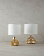 Bruna Ceramic Table Lamp 29 cm Gold Beige (view 3)
