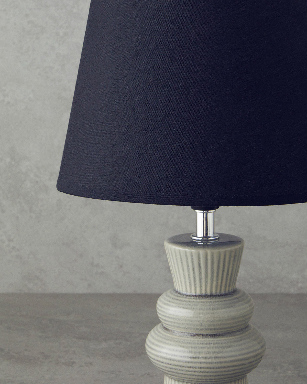 Calvi Ceramic Table Lamp Beige (view 3)