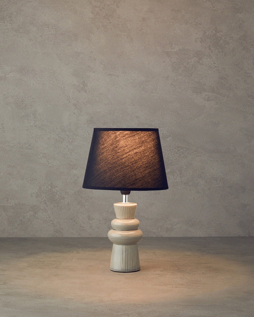 Calvi Ceramic Table Lamp Beige (view 6)