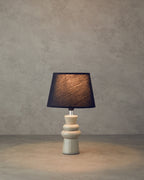 Calvi Ceramic Table Lamp Beige (view 6)