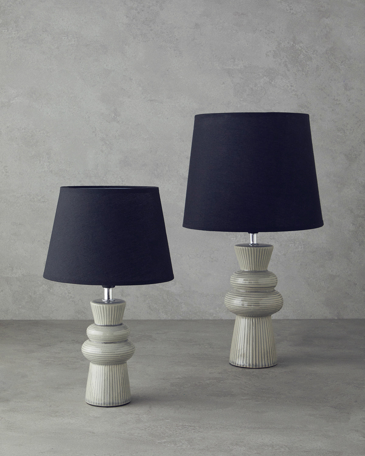 Calvi Ceramic Table Lamp Beige (view 8)