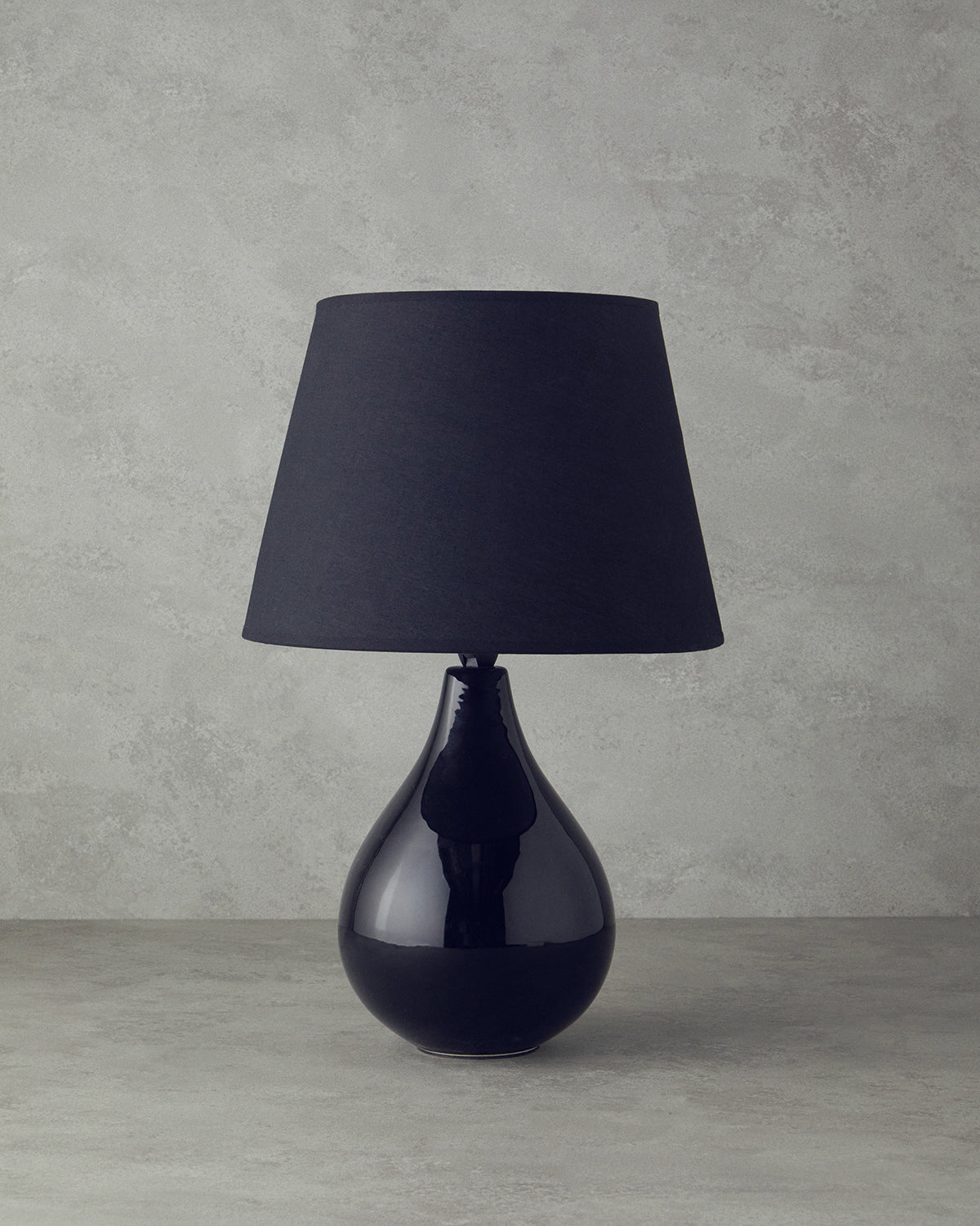 Becca Ceramic Table Lamp Black - 41 cm