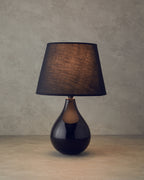 Becca Ceramic Table Lamp Black - 33 cm (view 2)