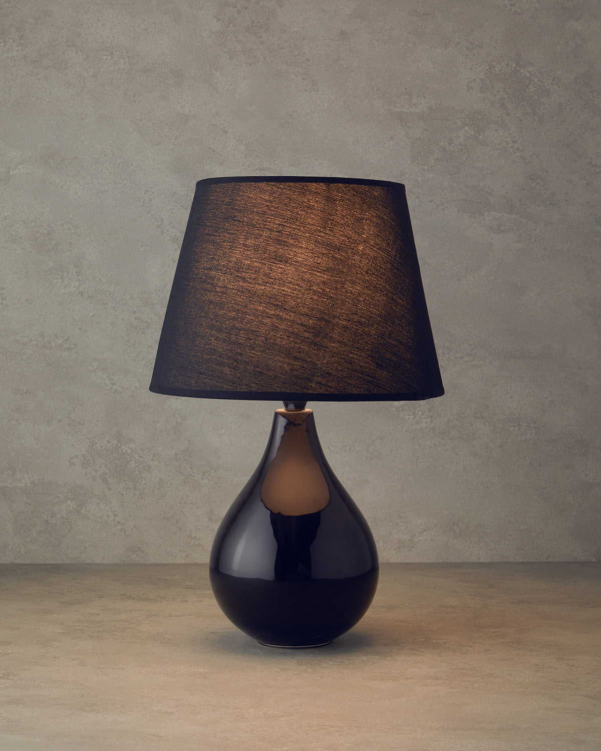 Becca Ceramic Table Lamp Black - 33 cm (view 2)