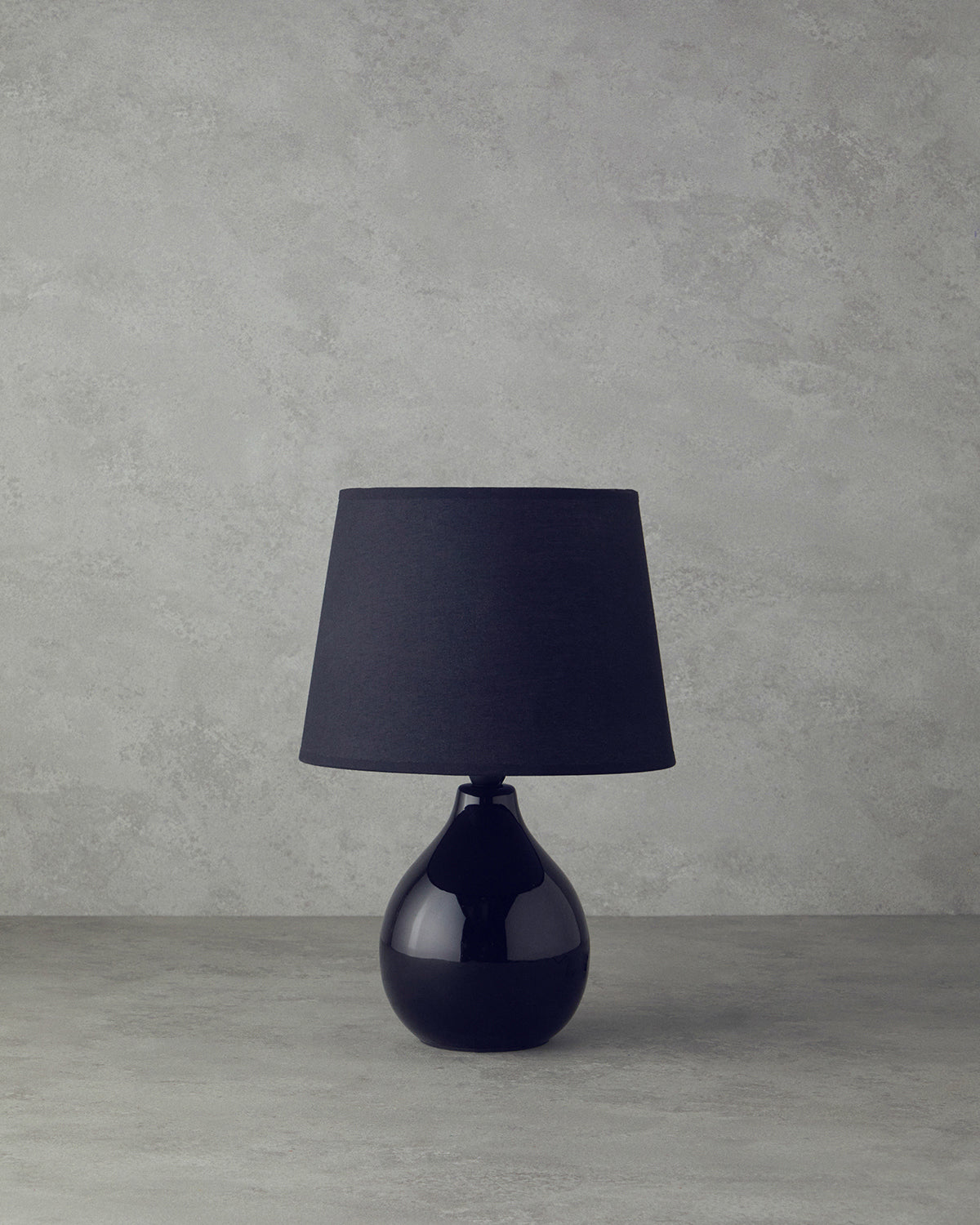 Becca Ceramic Table Lamp Black (view 5)