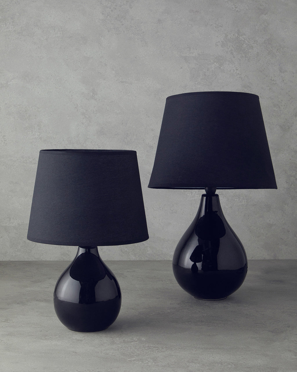 Becca Ceramic Table Lamp Black (view 8)