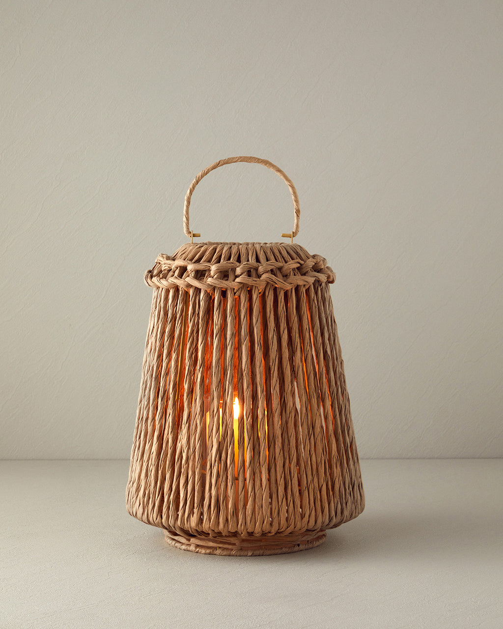 Braid Lantern Natural - 12x14x30 cm (view 2)