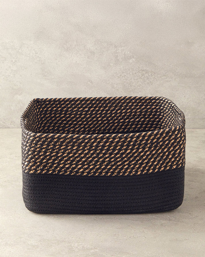 Terra Basket 30x15 cm Natural - Black