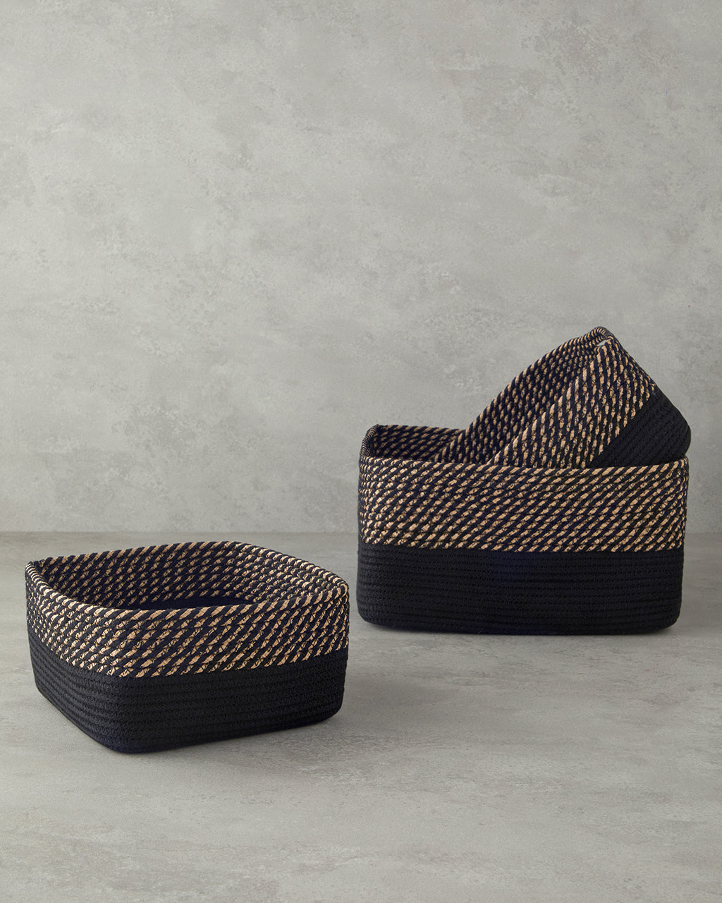 Terra Basket 30x15 cm Natural - Black (view 4)