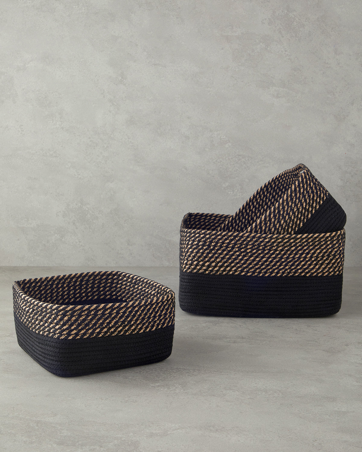Terra Basket 30x15 cm Natural - Black (view 4)