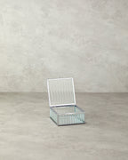 Glamour Glass Decorative Box Silver - 20x12x6 cm (view 2)